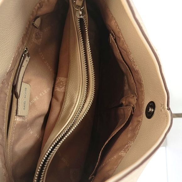 Anne Klein Taupe A-line Hobo P38 - Picture 7 of 8